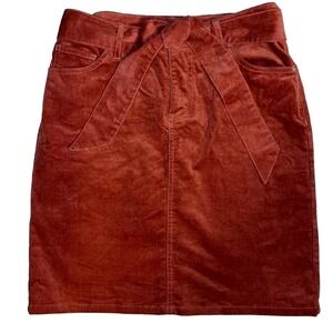 Soho New York & Company light rust corduroy skirt 4